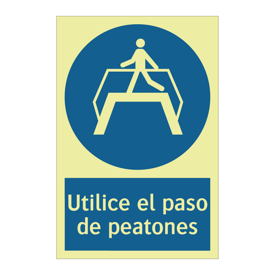 Utilice el paso de peatones