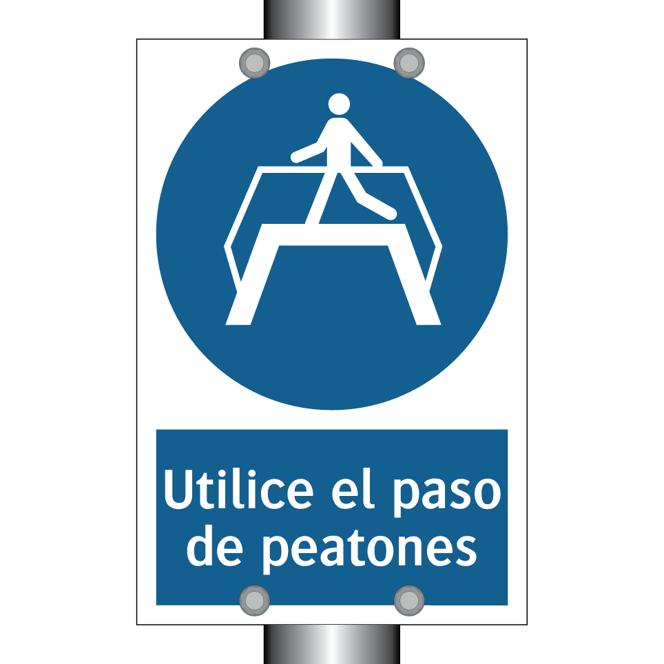 Utilice el paso de peatones