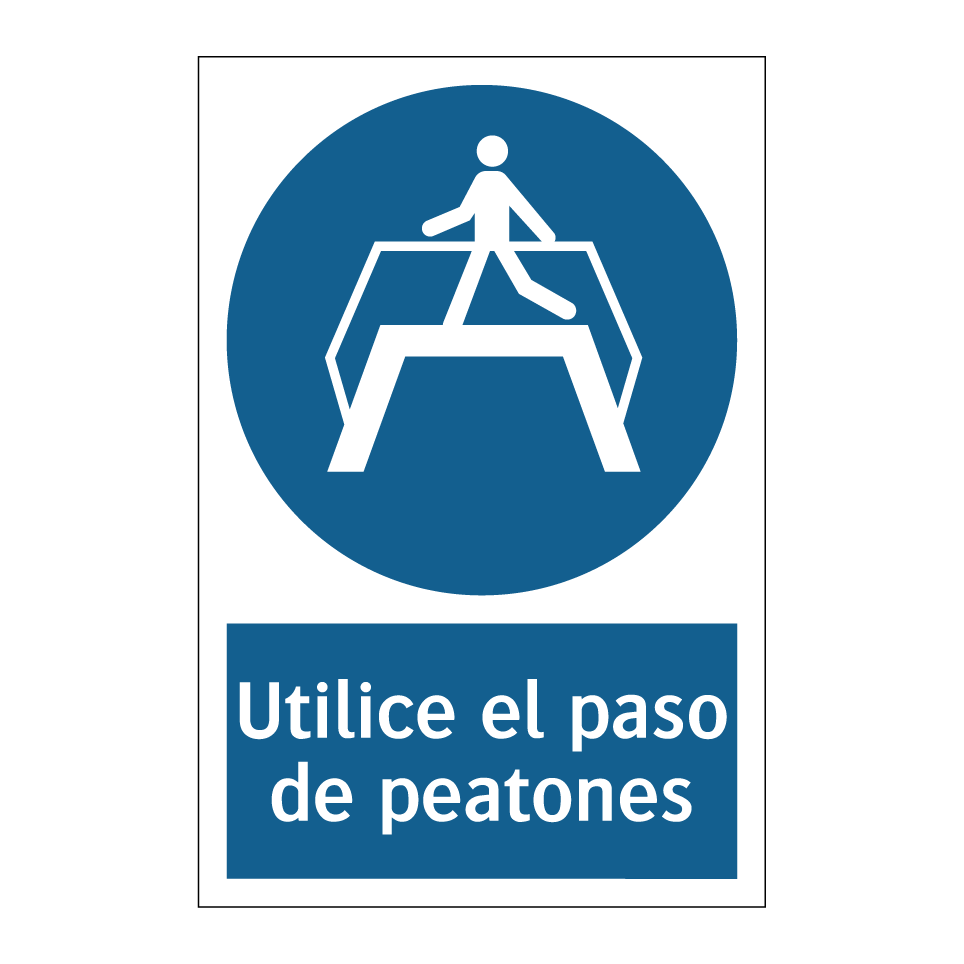 Utilice el paso de peatones