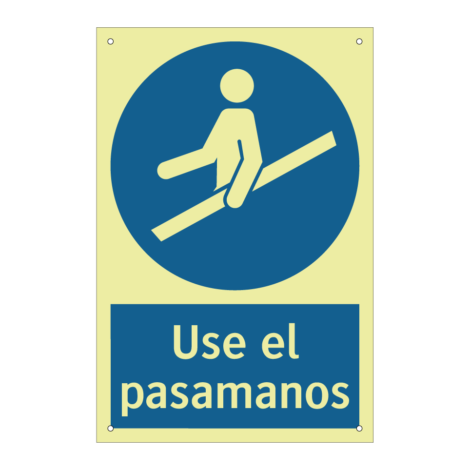 Use el pasamanos