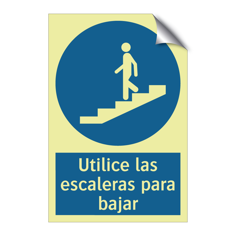 Utilice las escaleras para bajar