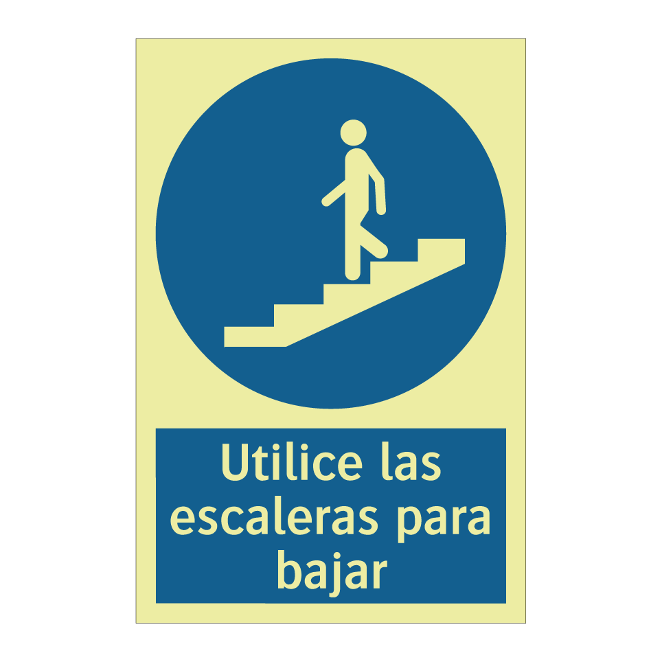 Utilice las escaleras para bajar