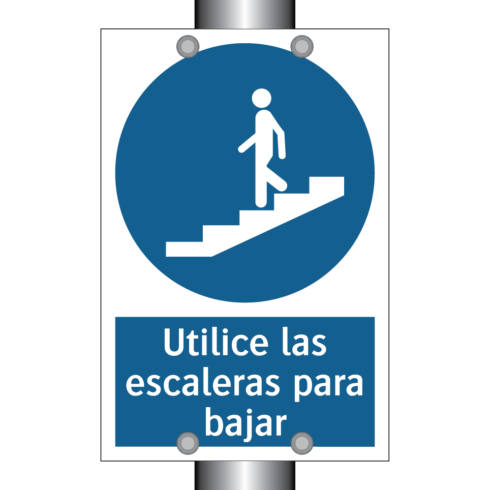 Utilice las escaleras para bajar