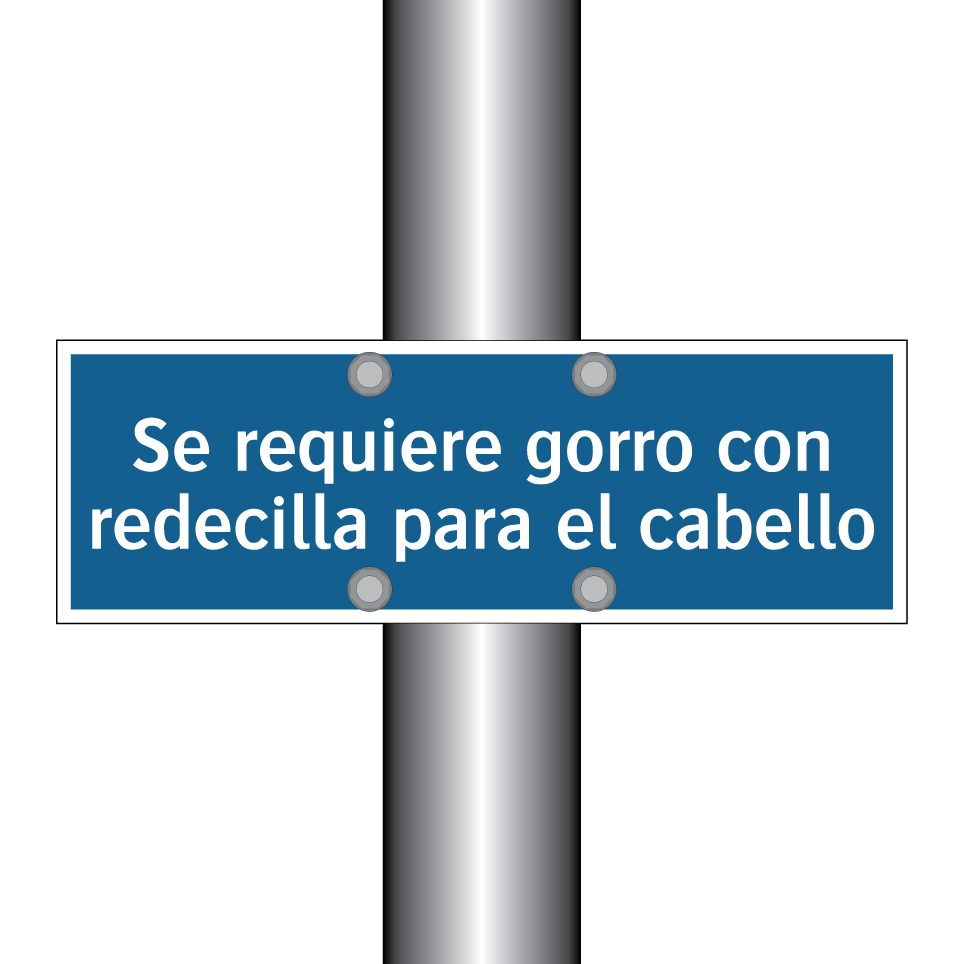 Se requiere gorro con redecilla para el cabello
