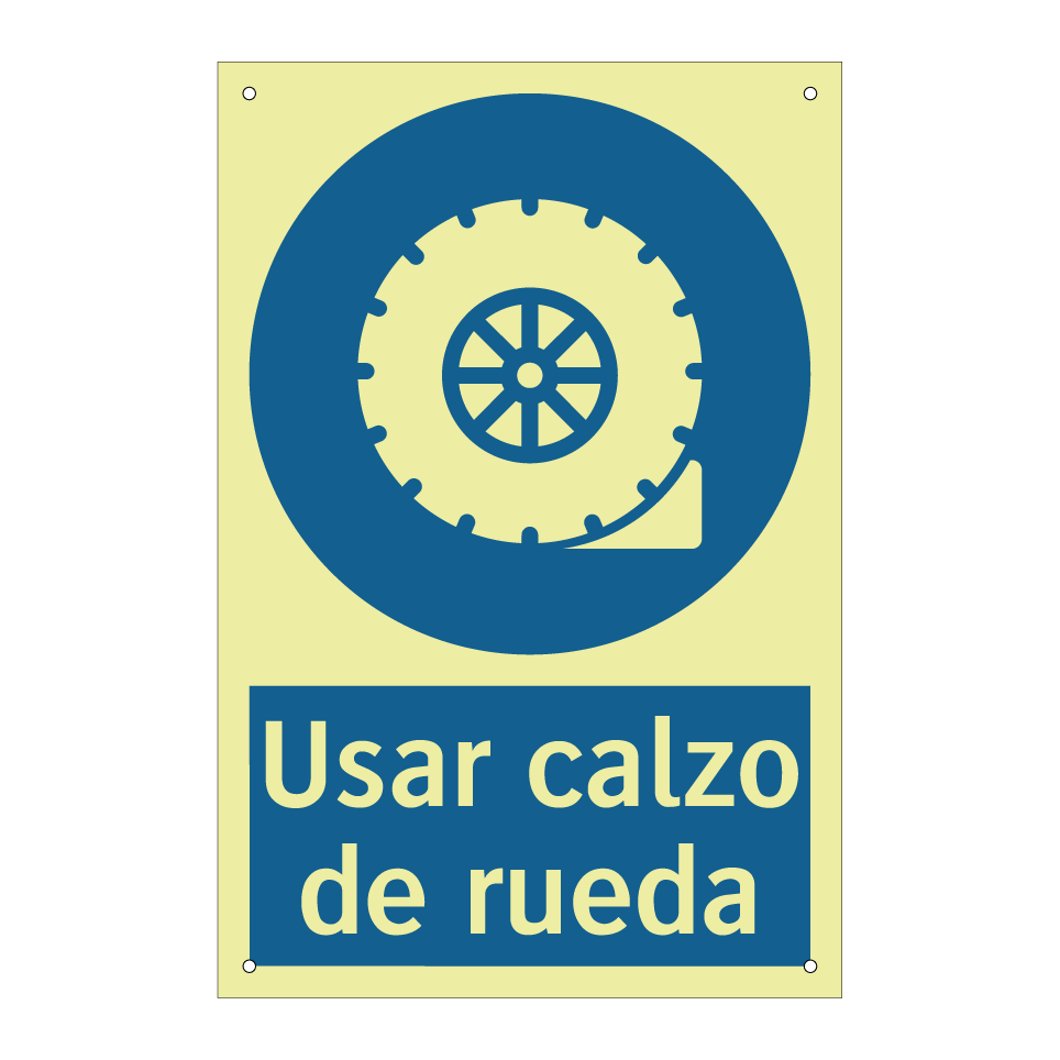 Usar calzo de rueda