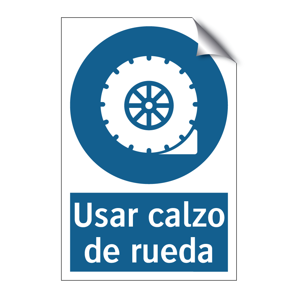 Usar calzo de rueda