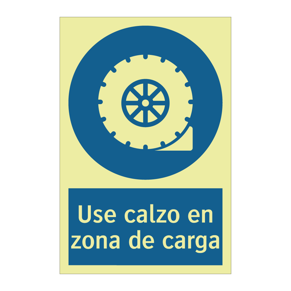 Use calzo en zona de carga