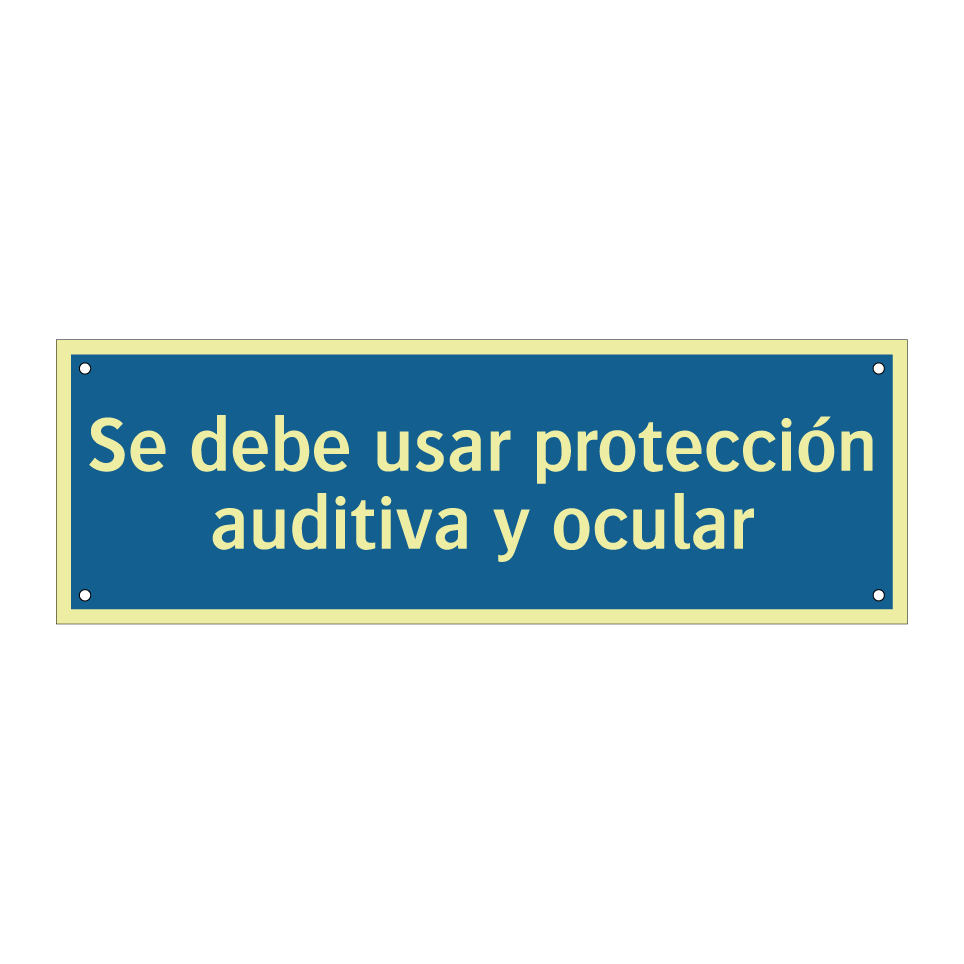 Se debe usar protección auditiva y ocular