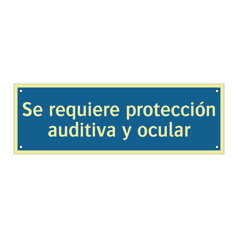 Se requiere protección auditiva y ocular