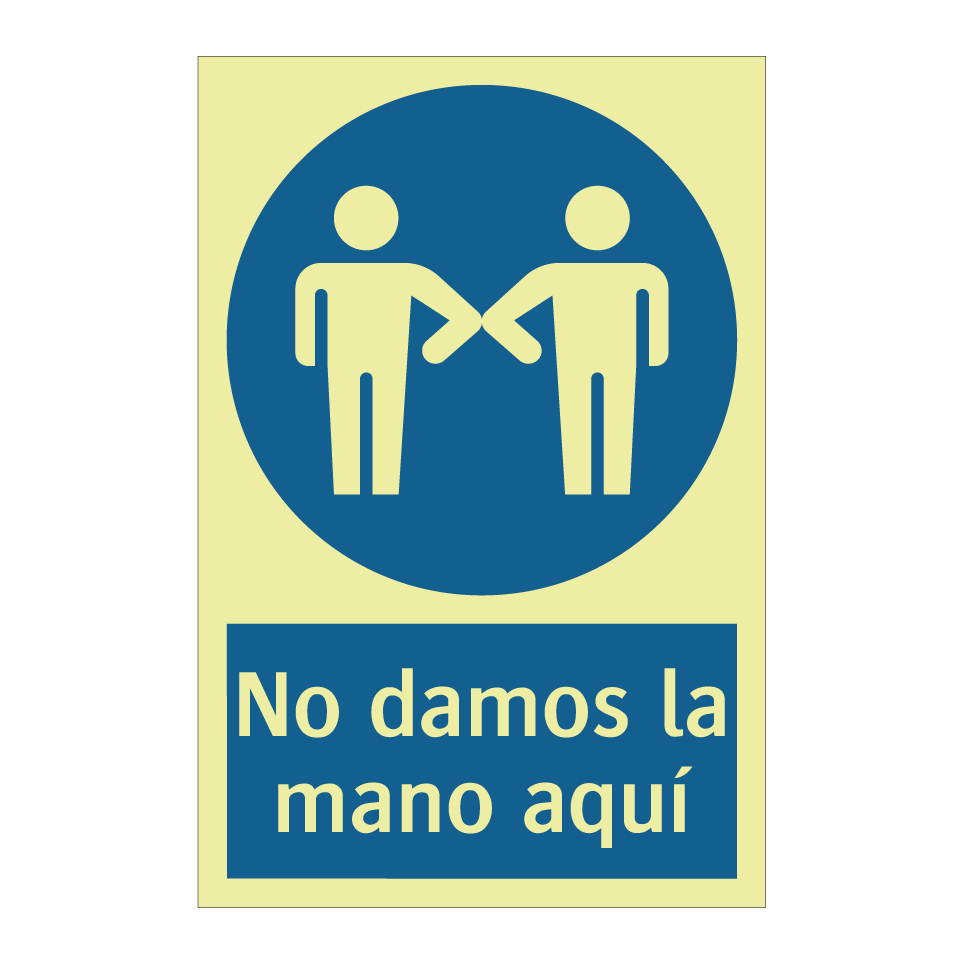 No damos la mano aquí