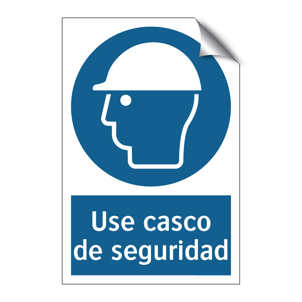 Use casco de seguridad