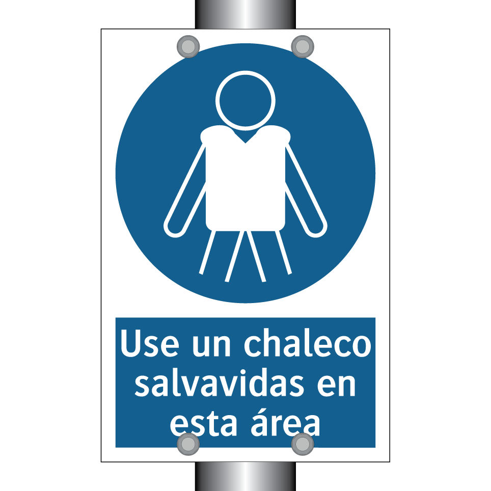 Use un chaleco salvavidas en esta área