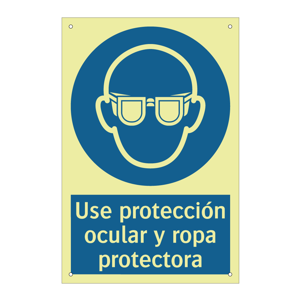 Use protección ocular y ropa protectora