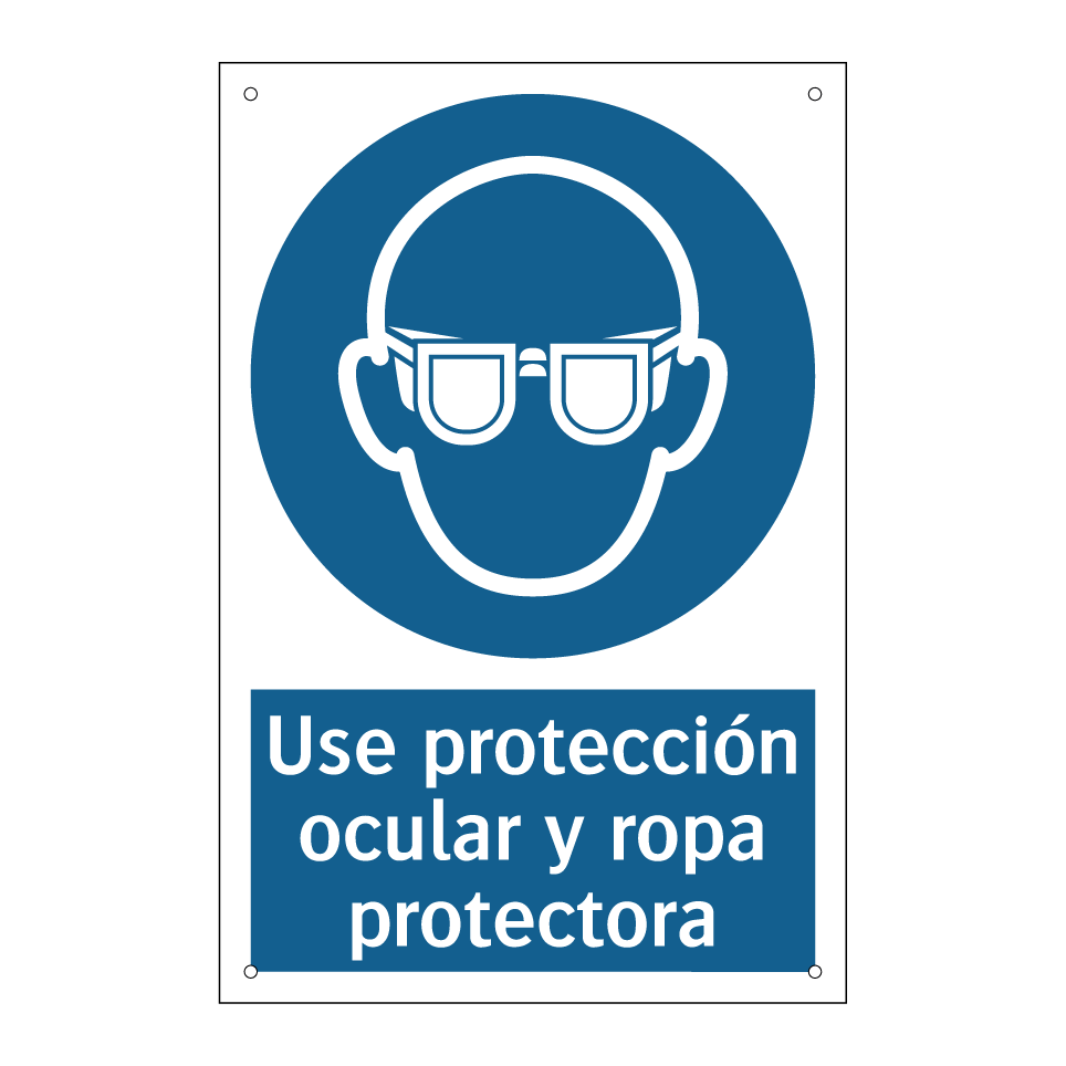 Use protección ocular y ropa protectora