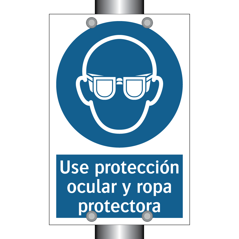 Use protección ocular y ropa protectora