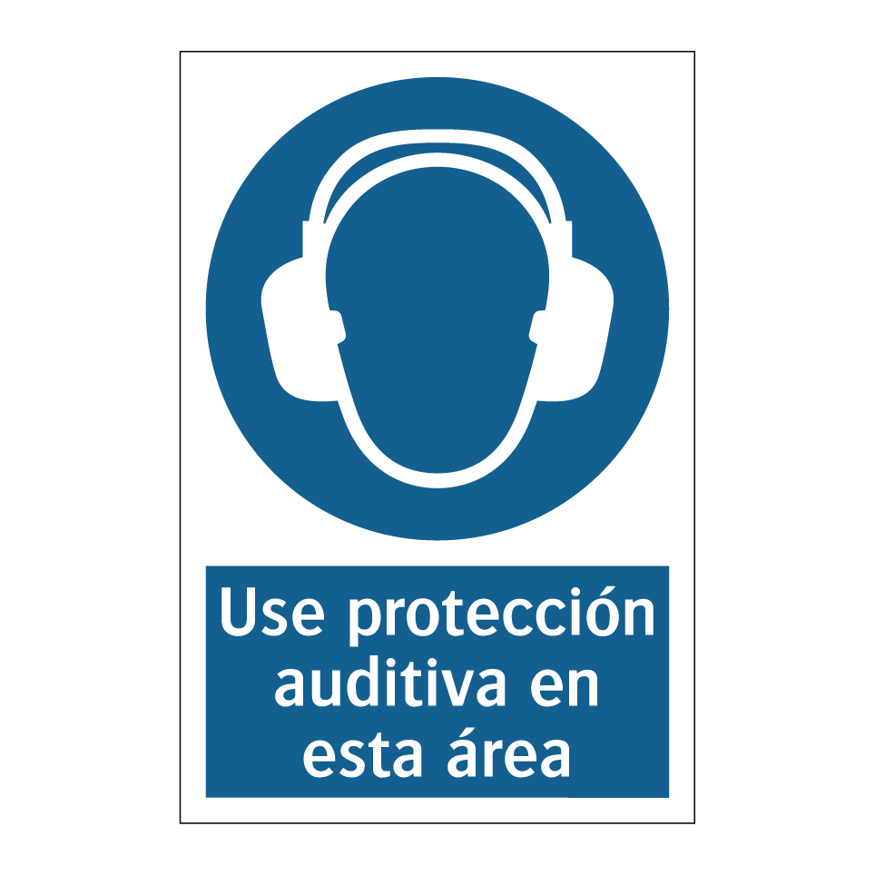 Use protección auditiva en esta área