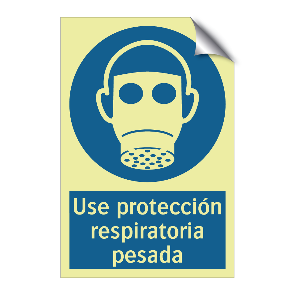 Use protección respiratoria pesada