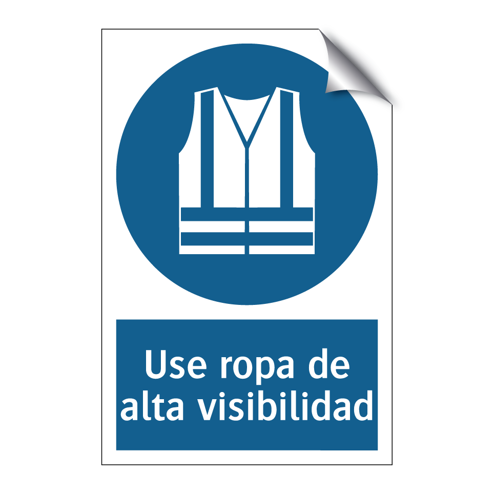Use ropa de alta visibilidad