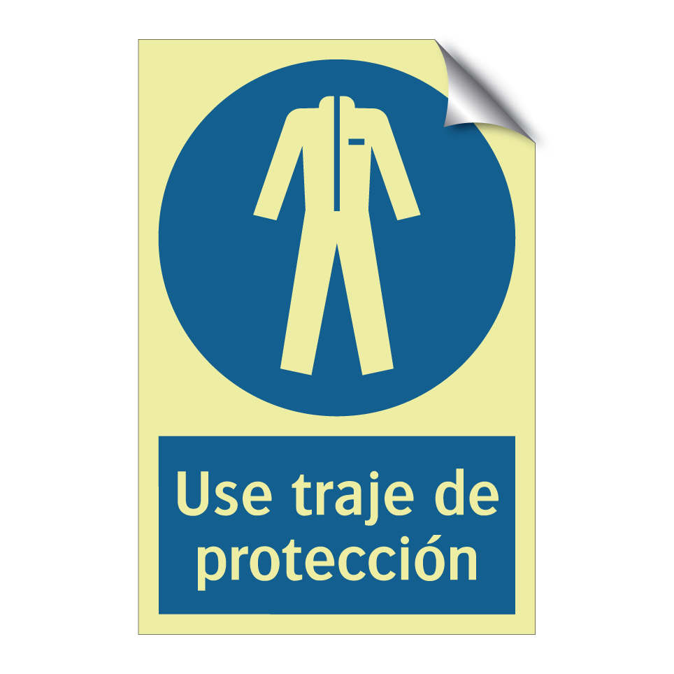 Use traje de protección