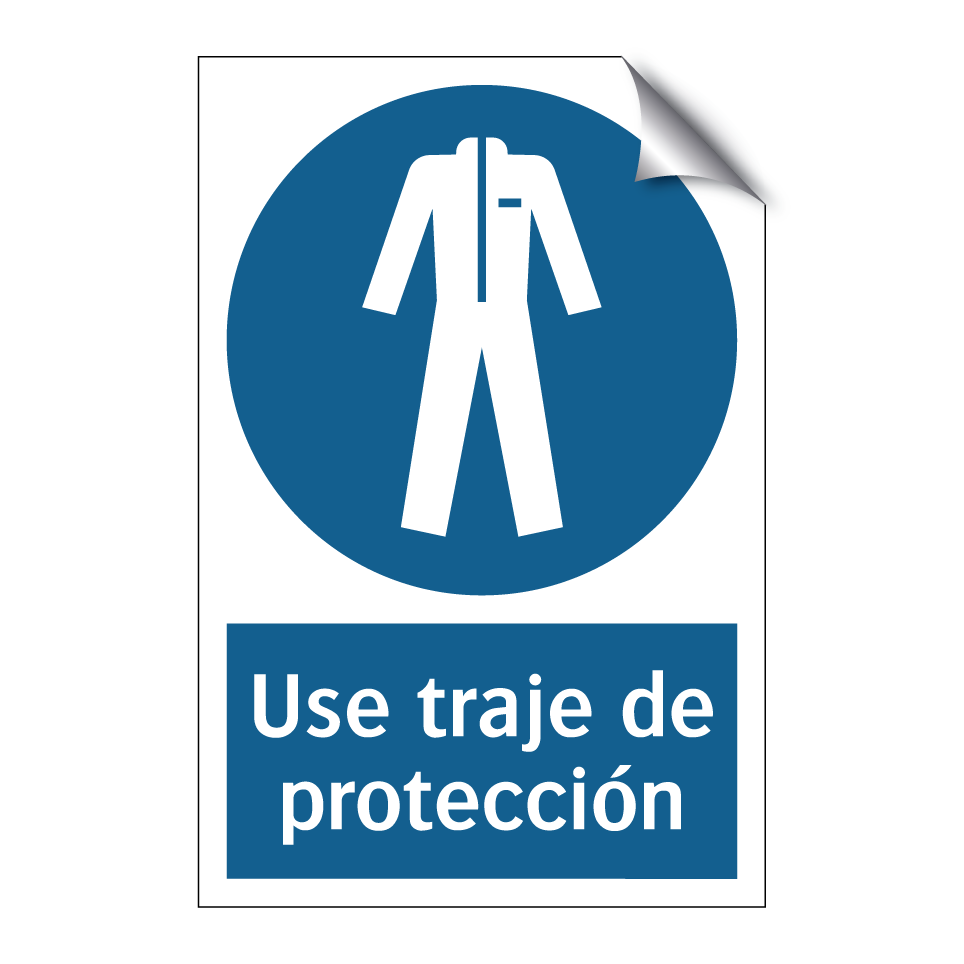 Use traje de protección