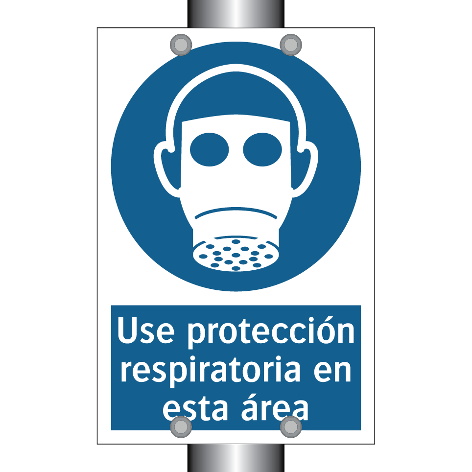 Use protección respiratoria en esta área