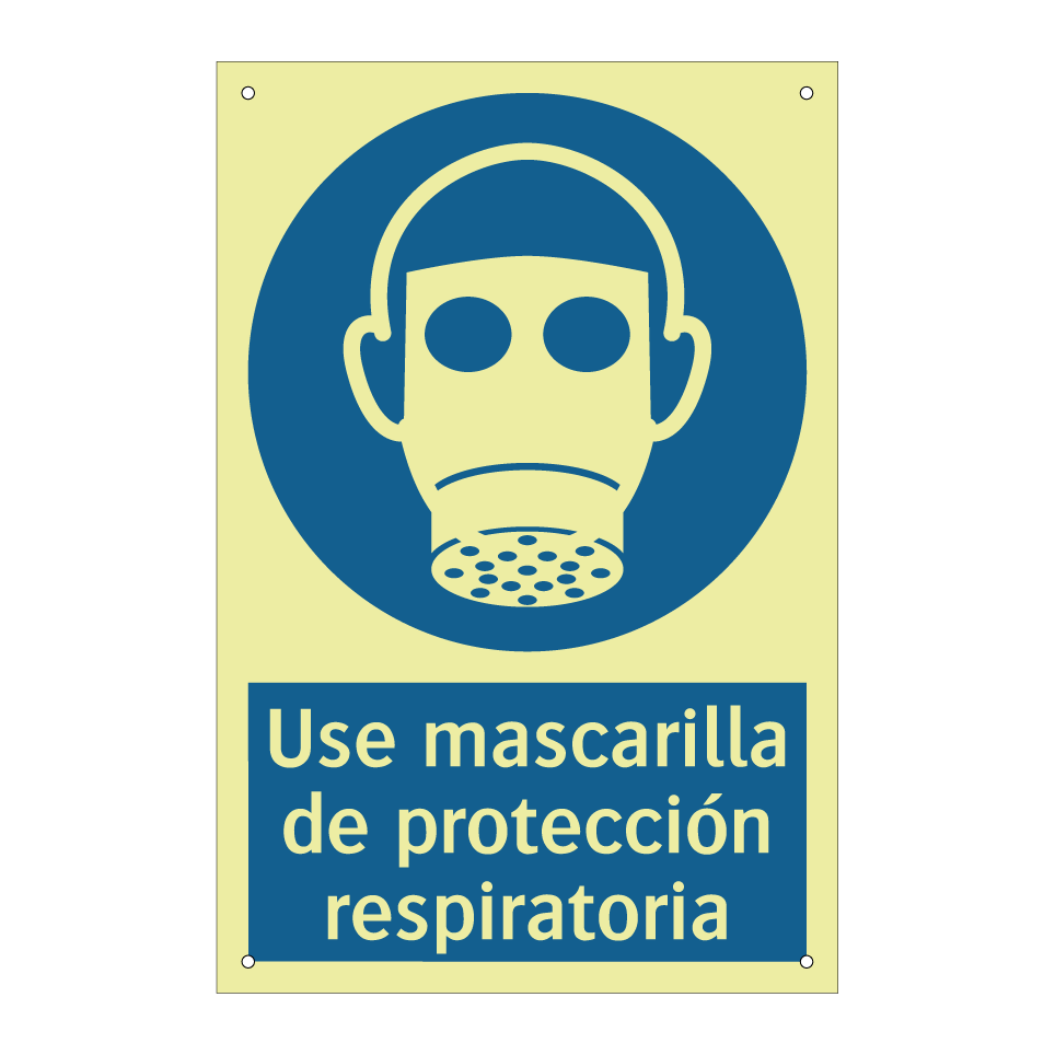 Use mascarilla de protección respiratoria