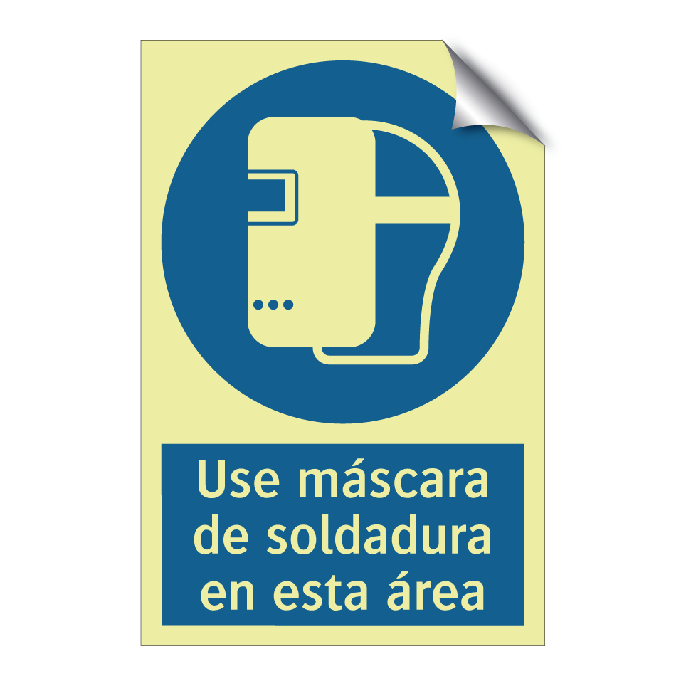 Use máscara de soldadura en esta área