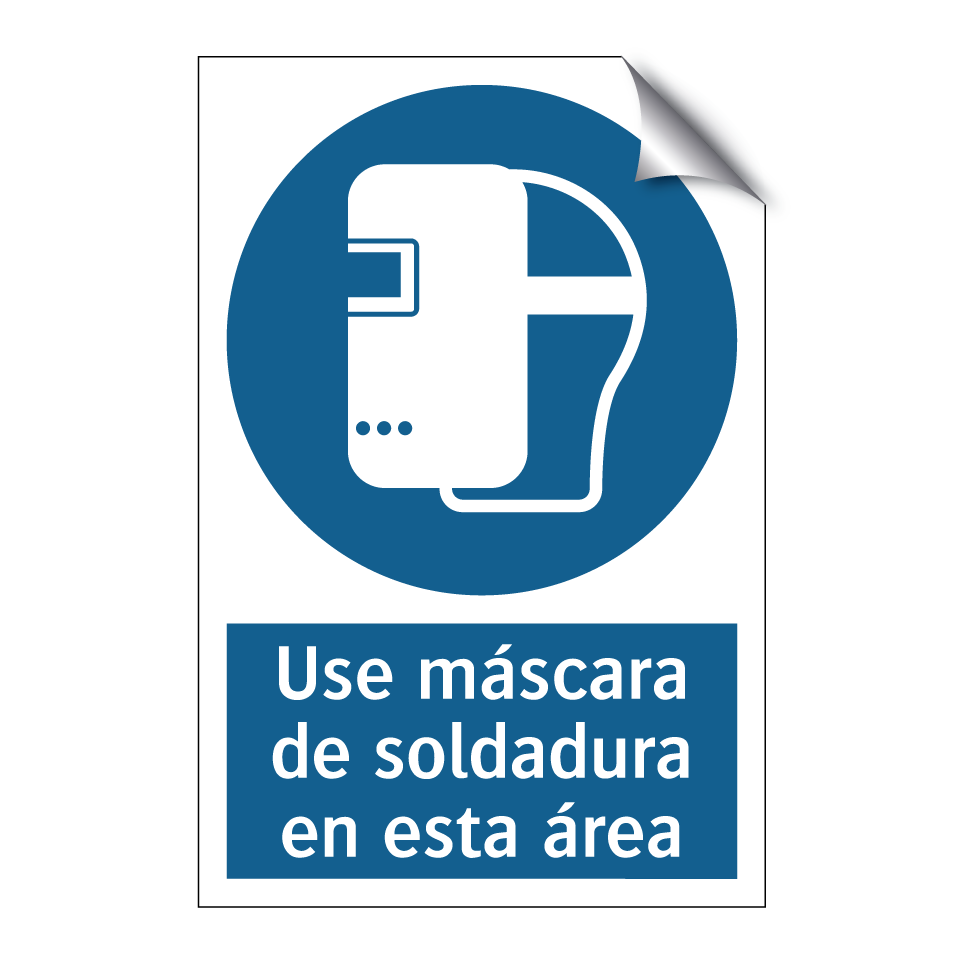 Use máscara de soldadura en esta área