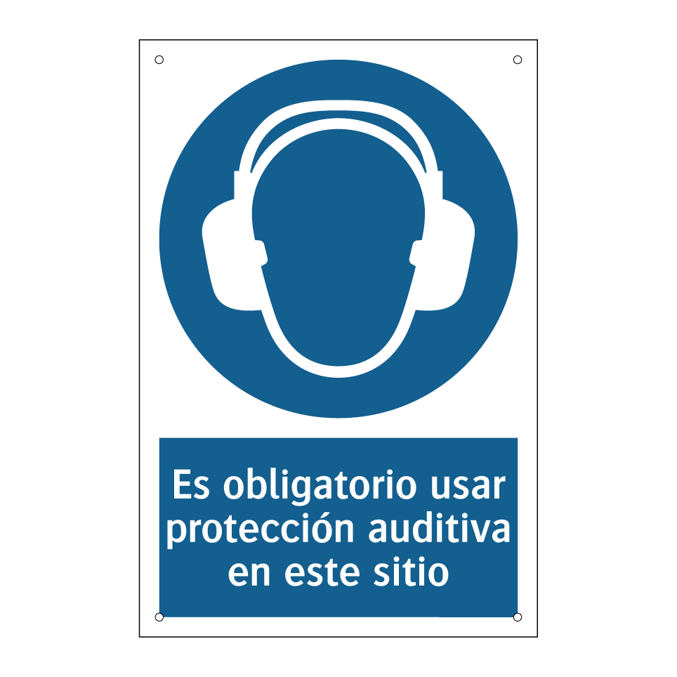 Es obligatorio usar protección auditiva en este sitio