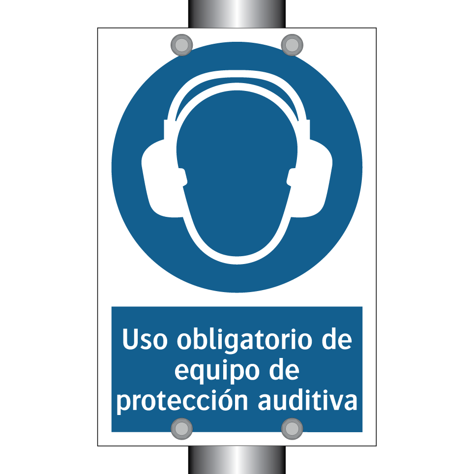 Uso obligatorio de equipo de protección auditiva