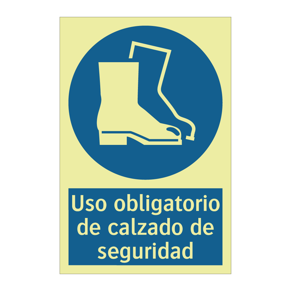 Uso obligatorio de calzado de seguridad