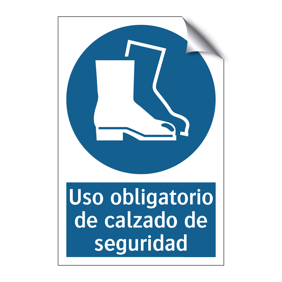 Uso obligatorio de calzado de seguridad