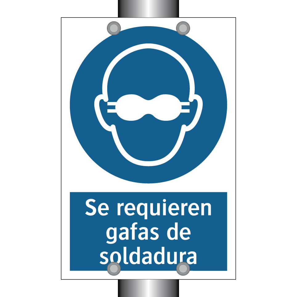 Se requieren gafas de soldadura