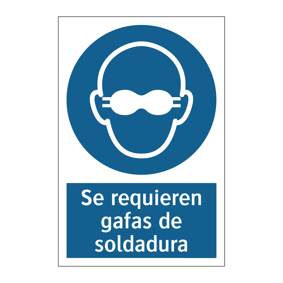 Se requieren gafas de soldadura