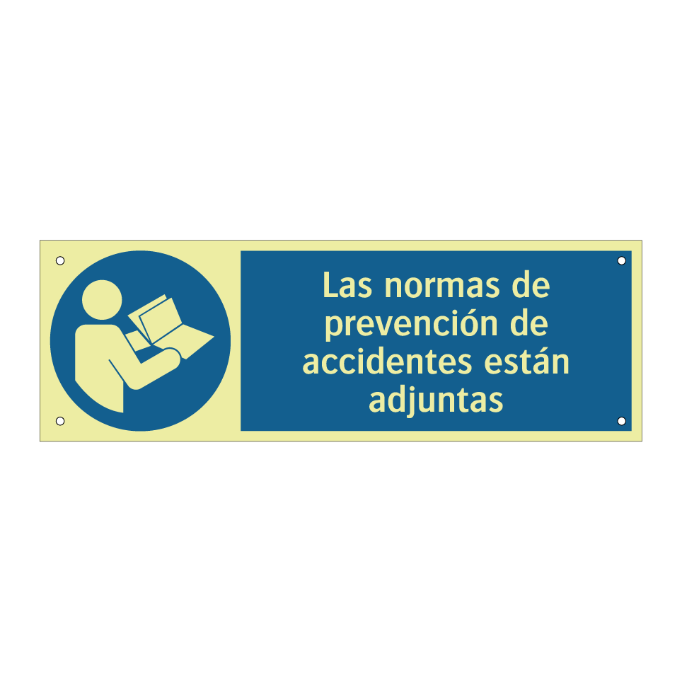 Las normas de prevención de accidentes están adjuntas
