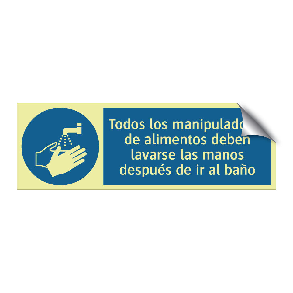 Todos los manipuladores de alimentos deben lavarse las manos después de ir al baño