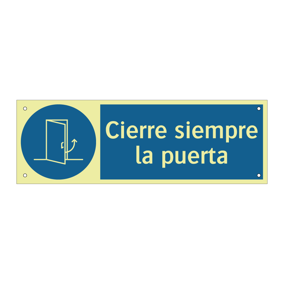 Cierre siempre la puerta