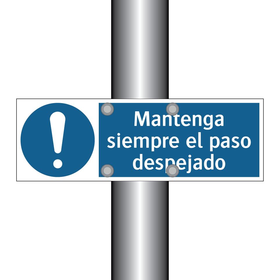 Mantenga siempre el paso despejado