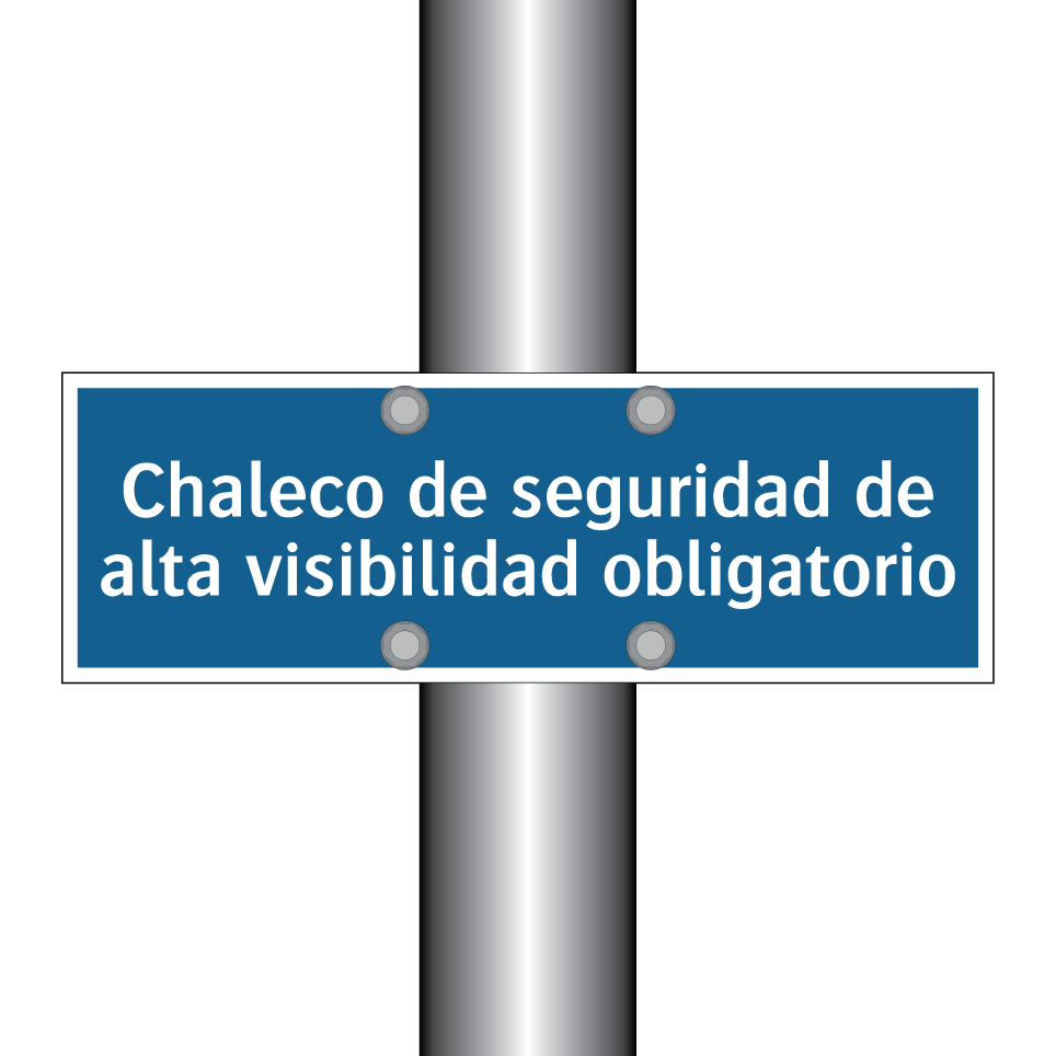 Chaleco de seguridad de alta visibilidad obligatorio