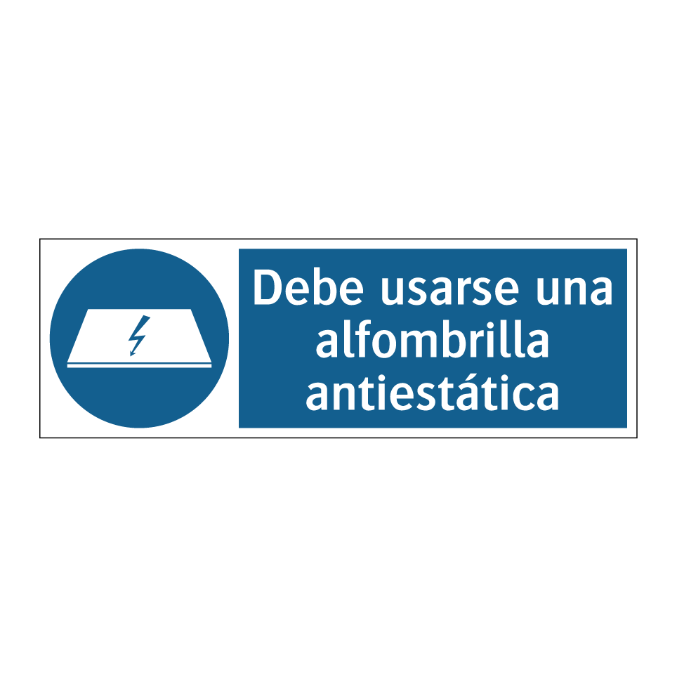 Debe usarse una alfombrilla antiestática