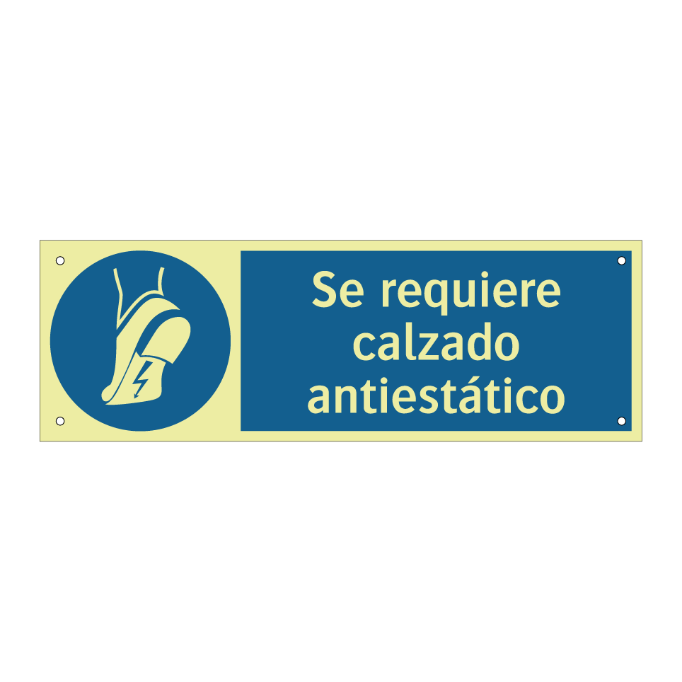 Se requiere calzado antiestático