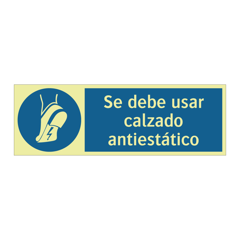 Se debe usar calzado antiestático