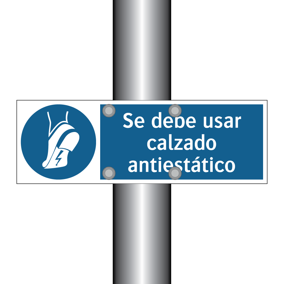 Se debe usar calzado antiestático
