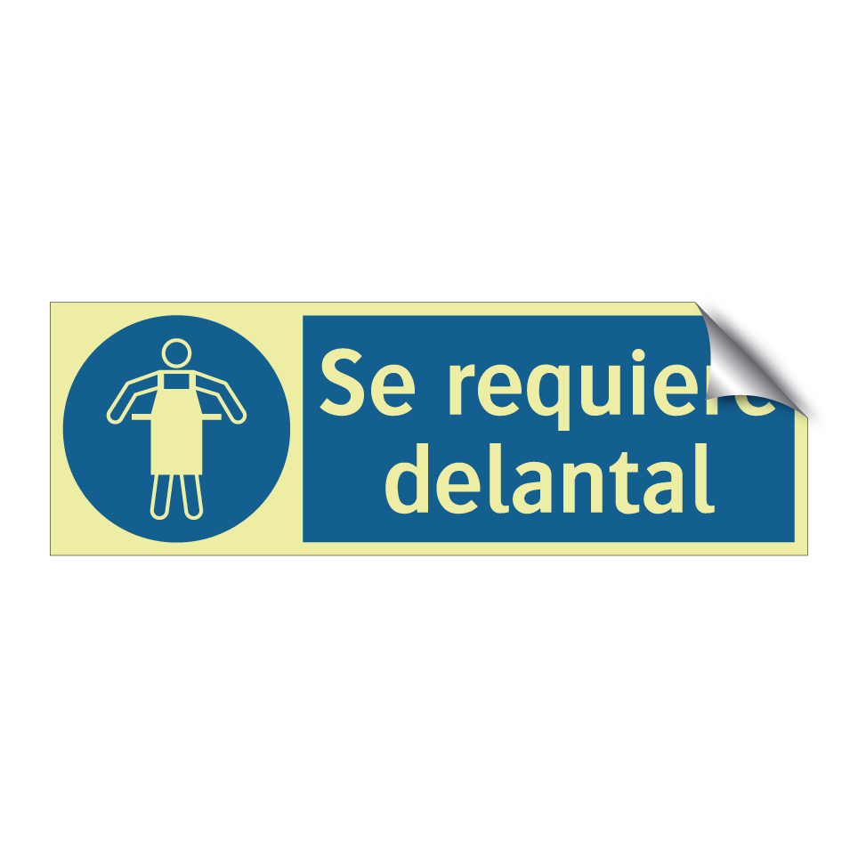 Se requiere delantal