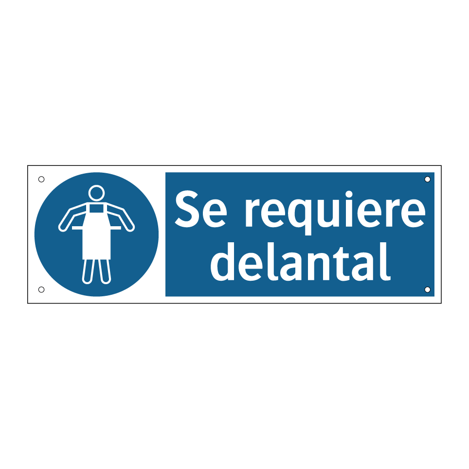 Se requiere delantal