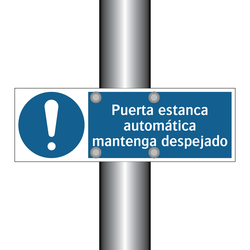 Puerta estanca automática mantenga despejado