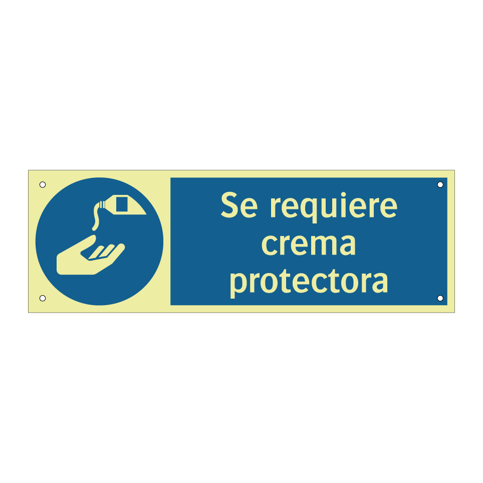 Se requiere crema protectora
