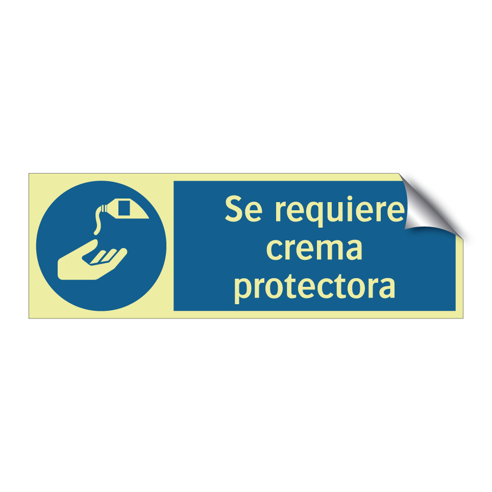 Se requiere crema protectora