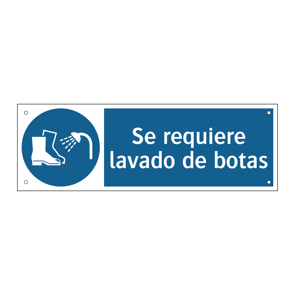 Se requiere lavado de botas