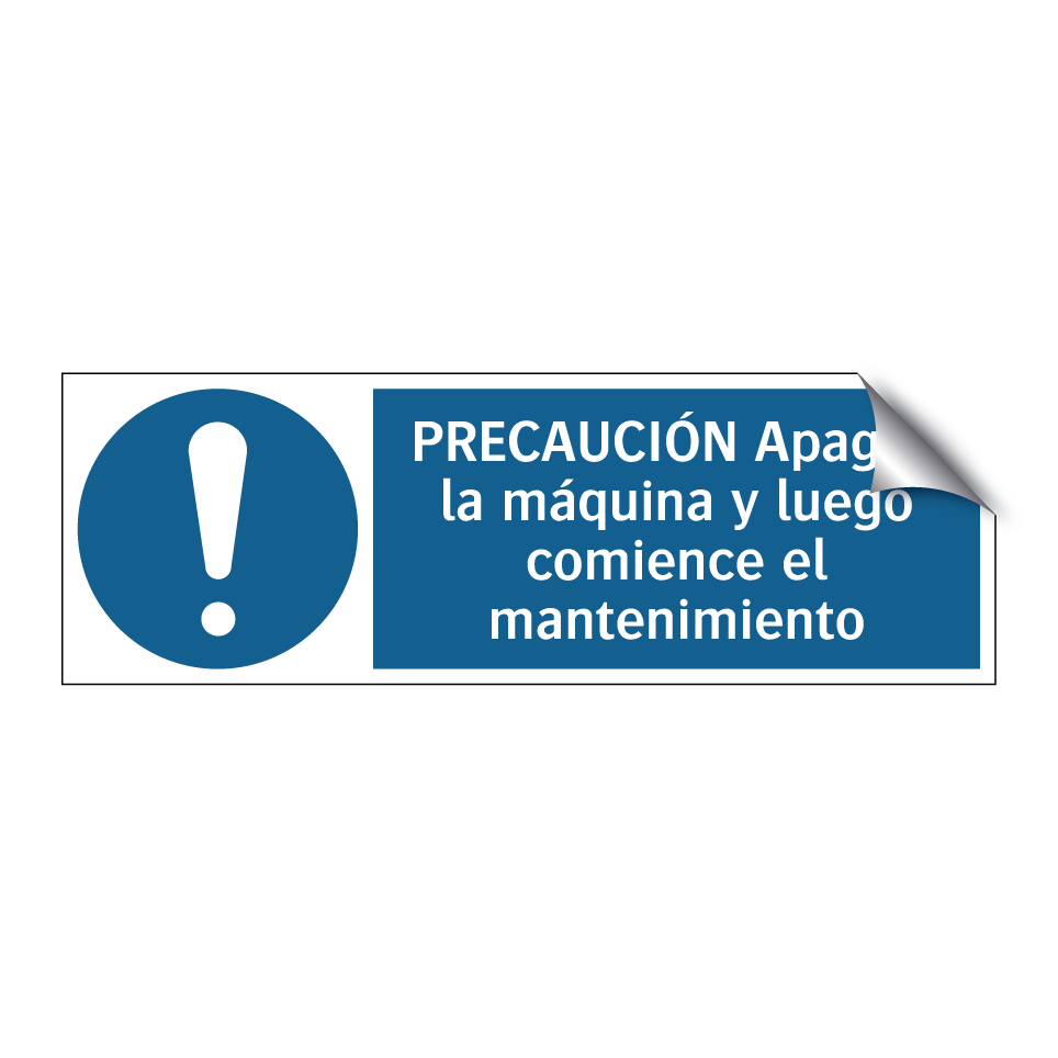 PRECAUCIÓN Apague la máquina y luego comience el mantenimiento
